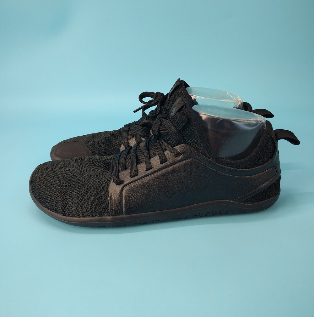 Vivobarefoot Primus Trail Firm Ground Barefoot Black Knit Minimalist Shoes 39